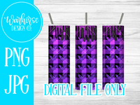 Bat Plaid & Glitter Drip Digital Tumbler Wrap Bundle PNG JPEG