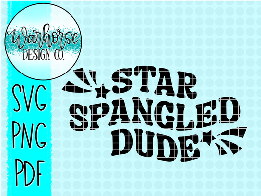 Star Spangled Dude SVG PNG PDF