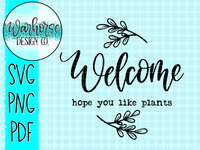 Welcome, Hope you like plants SVG PNG PDF