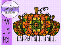 Happy Fall Y'all PNG JPEG PDF