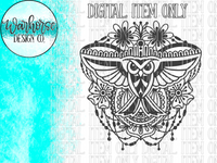 Owl Mandala SVG PNG PDF