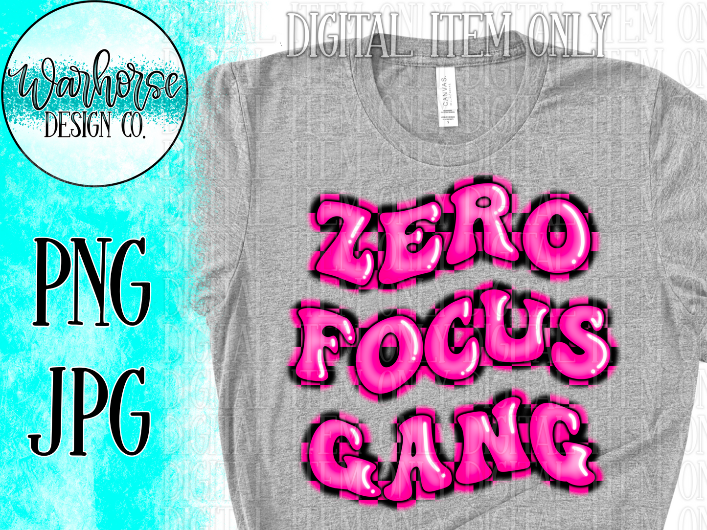 Zero focus gang Pink PNG JPEG
