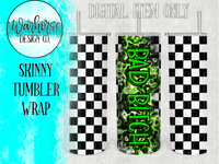 Bad Bitch (green) Digital Tumbler Wrap PNG JPEG