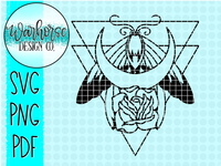 Geometric Moth SVG PNG PDF