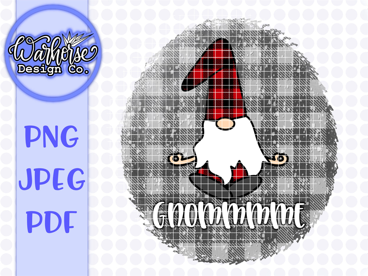Gnome Christmas PNG JPEG PDF