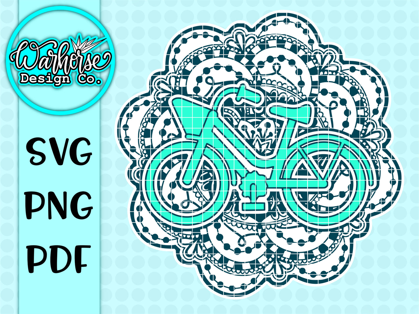 Bike Mandala SVG PNG PDF