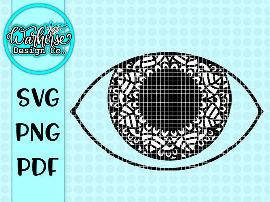 Eye mandala SVG file