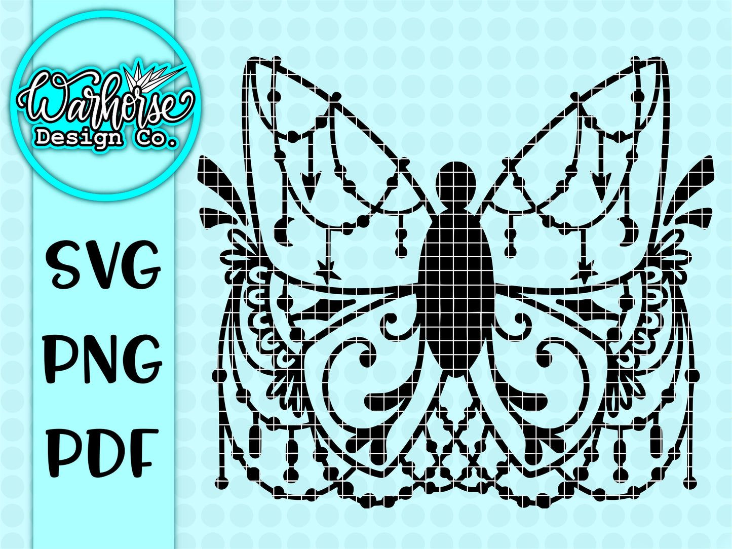 Butterfly Geometric SVG PNG PDF