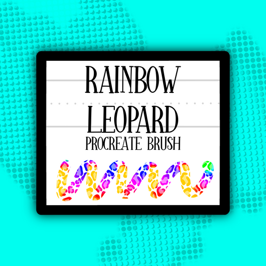 Rainbow Leopard Print PROCREATE BRUSH