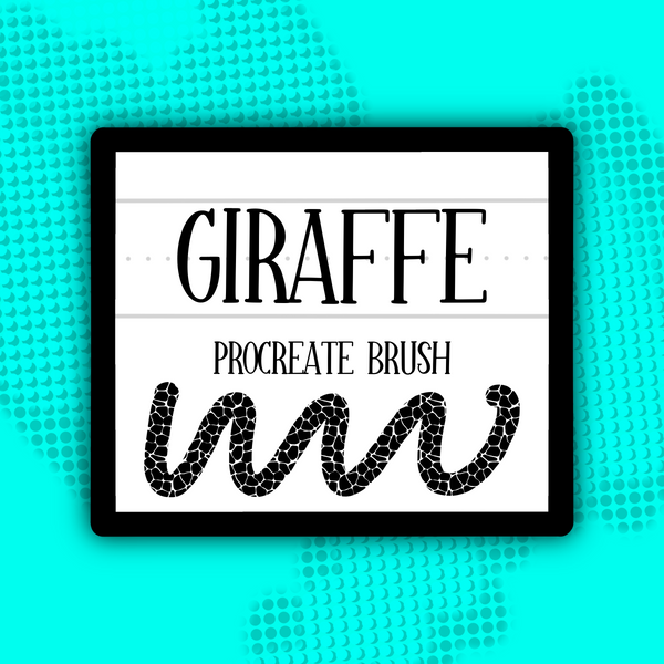 Giraffe Print PROCREATE BRUSH