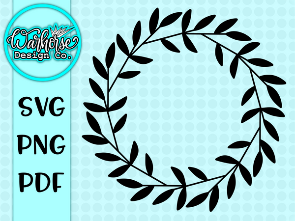 Basic Spring Wreath SVG PNG PDF