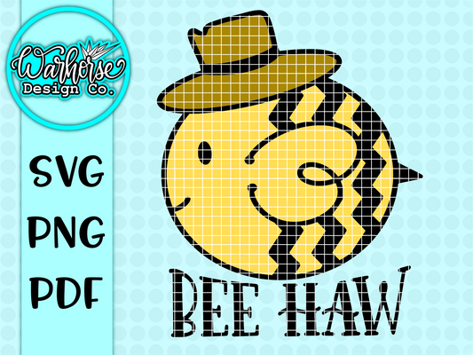 Bee Haw SVG PNG PDF