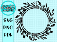 Botanical Wreath Duo SVG PNG PDF