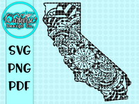 California Mandala SVG PNG PDF