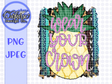 Pineapple Crown set PNG PDF JPEG